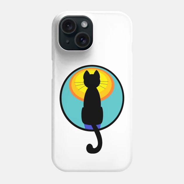 Moonstruck Cat Phone Case by JeanGregoryEvans1