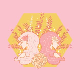 Gemini Twins (Pink) T-Shirt