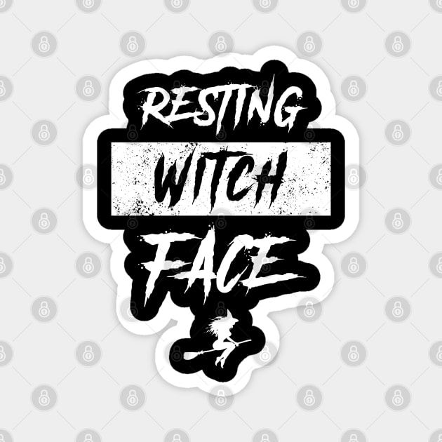 Resting Witch Face Funny Halloween Teacher Magnet by trendingoriginals