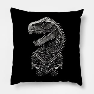 Portrait Of A T-Rex Pillow