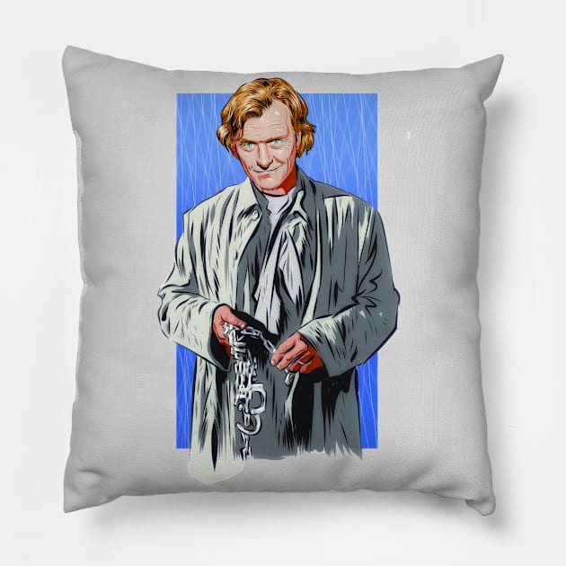 Rutger Hauer - An illustration by Paul Cemmick Pillow by PLAYDIGITAL2020