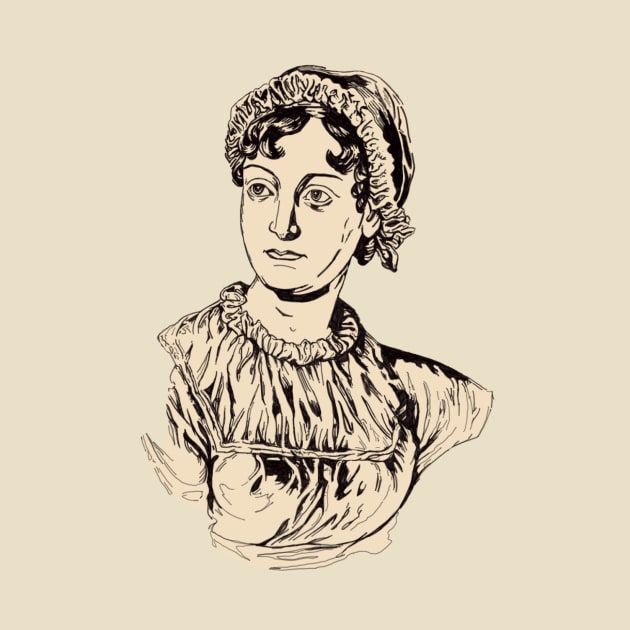 Jane Austen Illustration by pembertea