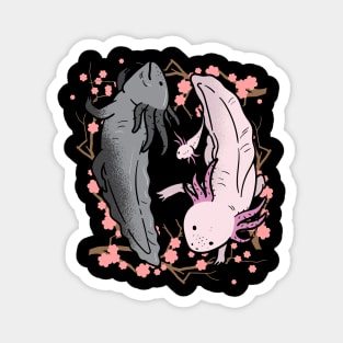 Axolotl Lover Yin Yang Magnet