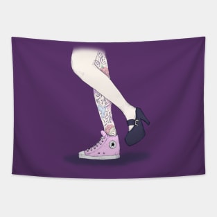 Girl Shoes Tapestry