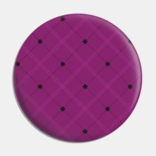 Subtle Plaid Dark Magenta and Black Pin