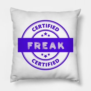 CERTIFIED FREAK Stamp Pillow