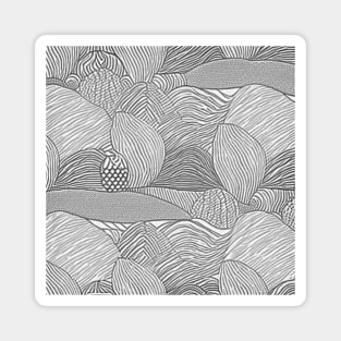 Abstract Summer Hills Sketch (MD23SMR003b) Magnet