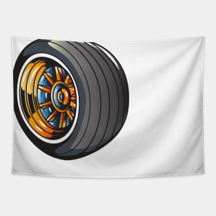 Automobile wheel 2 Tapestry