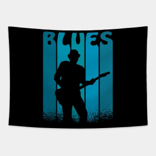 Bluesman Guitarist - Vintage Blues Music for Blues Fans Tapestry