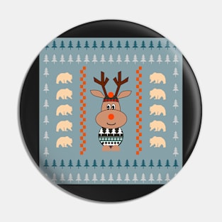 Reindeer and bears- winter decor Pin