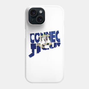 Connecticut Typo Map Phone Case