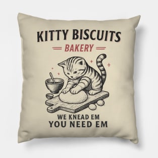 Kitty Biscuits Bakery Cat Kneading Cute Funny Style Pillow