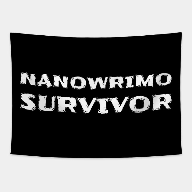 Nanowrimo Survivor Tapestry by Bunchatees