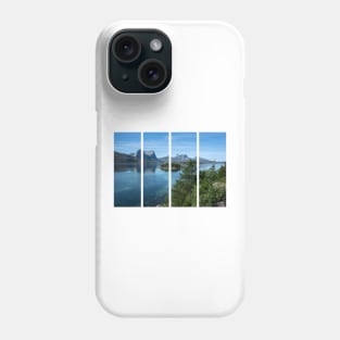 Wonderful landscapes in Norway. Nordland. Beautiful scenery of Kjerringstraumen Bru (Efjord bridges) on the Efjorden. Another planet background. It is located in Narvik municipality. Phone Case