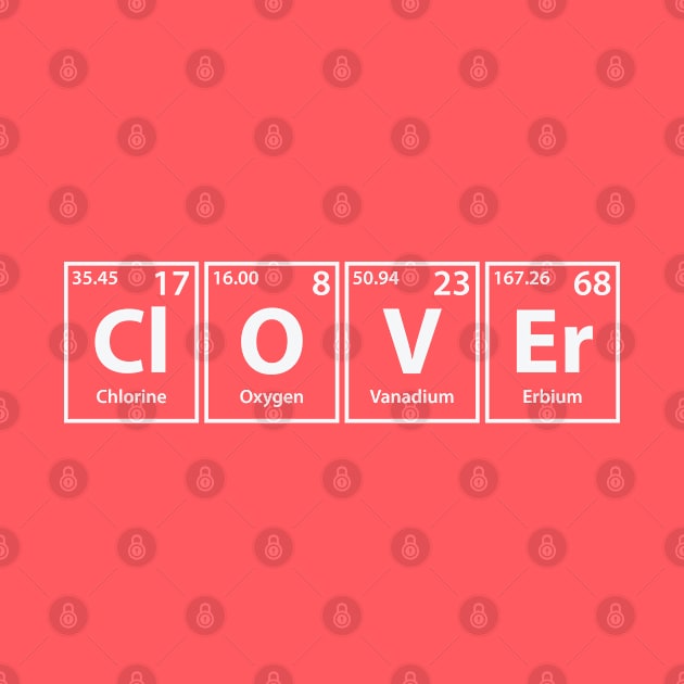 Clover (Cl-O-V-Er) Periodic Elements Spelling by cerebrands