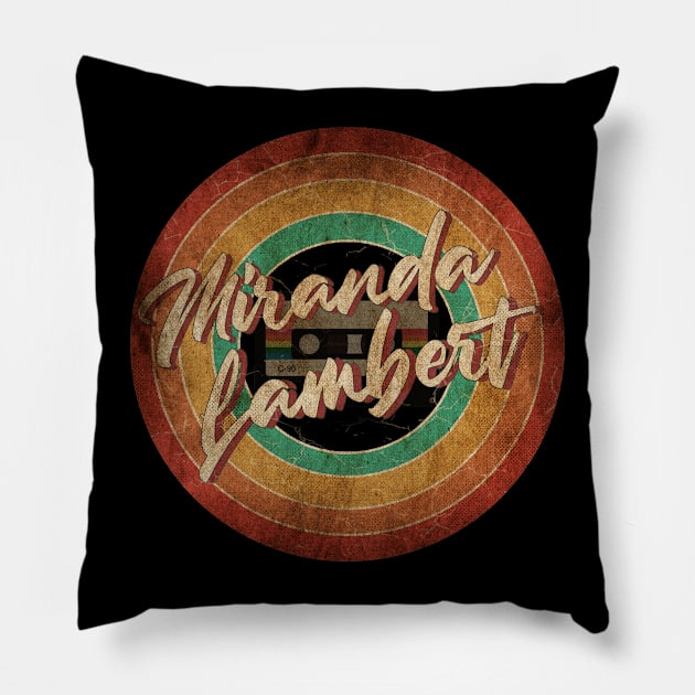 Miranda Lambert Vintage Circle Art Pillow by antongg