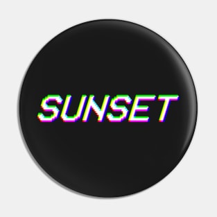 Sunset Logo Pin
