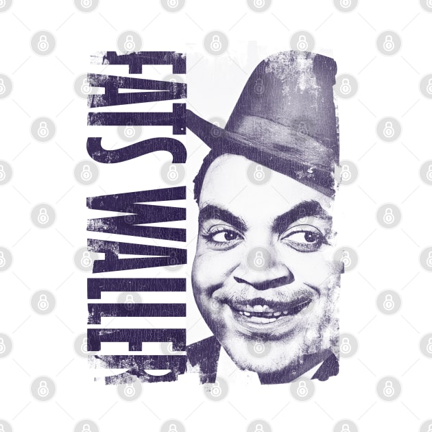 Fats Waller Vintage Navy by ROYFRESHN DRAW