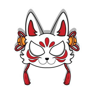 Japanese kitsune mask T-Shirt