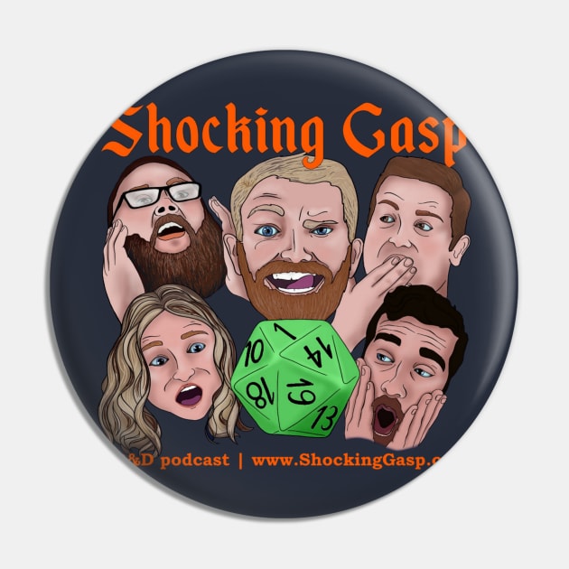 Shocking Gasp Logo Pin by Shocking Gasp Official Store