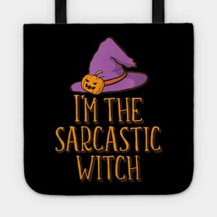 I'm the Sarcastic Witch Halloween Matching Group Family Tote