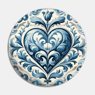 Dutch Tile: The Heart No.8 Pin