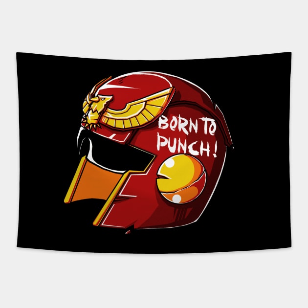 Born to punch! Tapestry by CoinboxTees