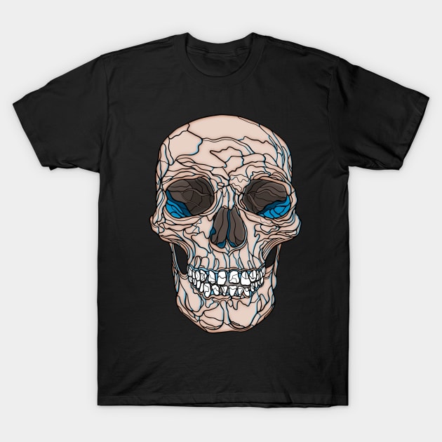 Regular Fit Lightening Skull Graphic T-shirt