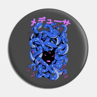 A large-haired Medusa Pin