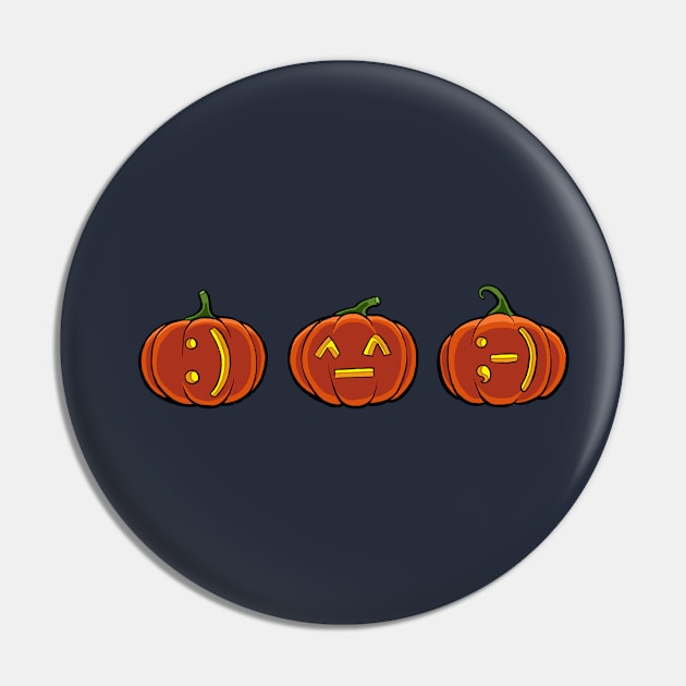 Halloween Pumpkin emoticon Pin by ticulin