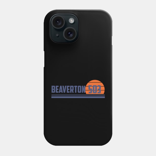 503 Beaverton Oregon Area Code Phone Case by Eureka Shirts