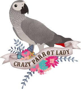 Crazy Parrot Lady Magnet