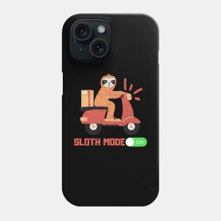 slooth scooter mode on lazy Phone Case