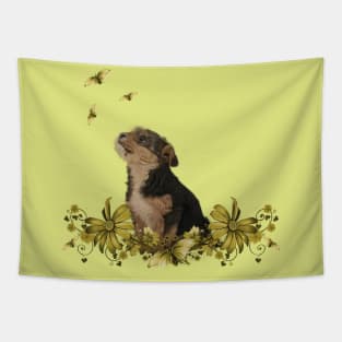 Cute yorkshire terrier Tapestry