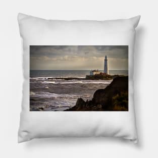 St Mary's Island in December Pillow