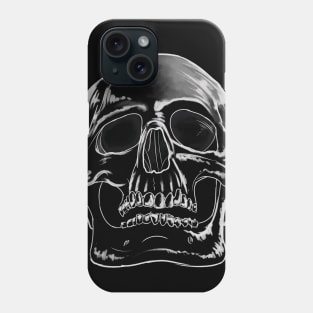 black skull Phone Case