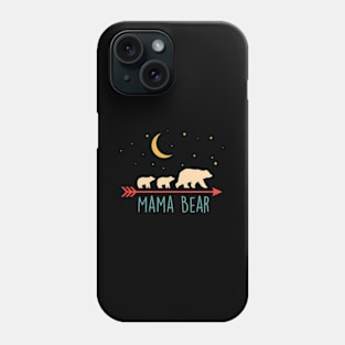 Mama Bear With 2 Cubs - Phone Case