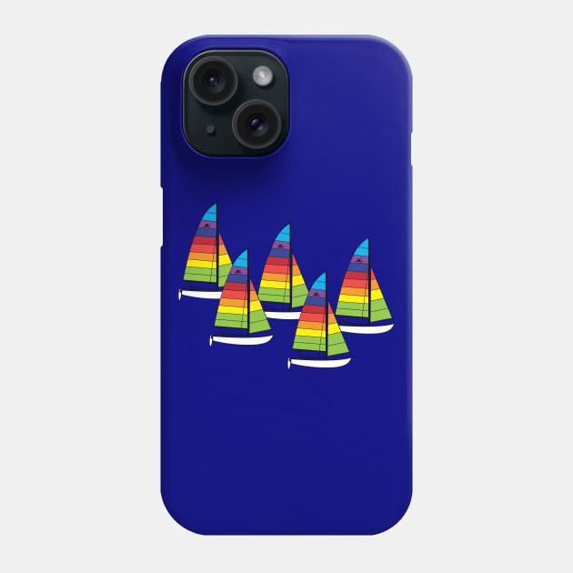 Hobie 16 Catamaran Sailboat Phone Case by CHBB