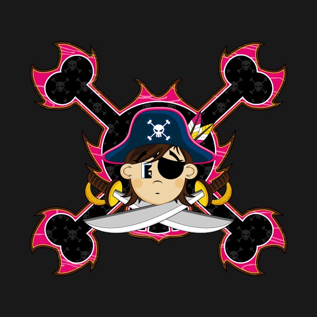 Cartoon Eye Patch Pirate by markmurphycreative