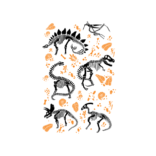 Excavated Dinosaur Fossils - Halloween T-Shirt