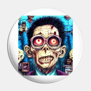 Zombie Monster Group Selfie Pin