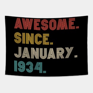 Awesome Since 1934 birthday Tapestry