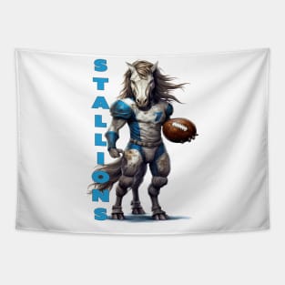 Stallions Football Tapestry