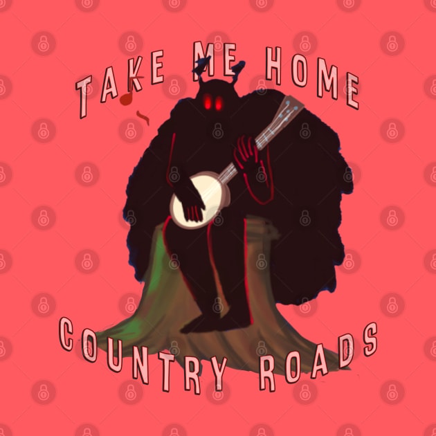 Mothman, Country Roads (but like he has a Banjo) by goblinbabe