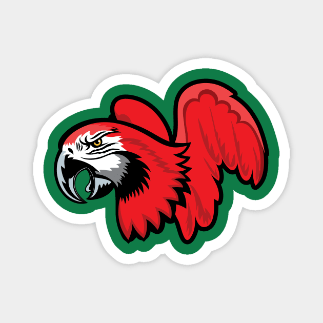 Cartoon Parrot Magnet by SWON Design