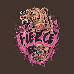 Fierce Grizzly- Show Your Fearless Side T-Shirt