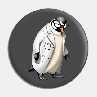 Scientist Penguin Pin