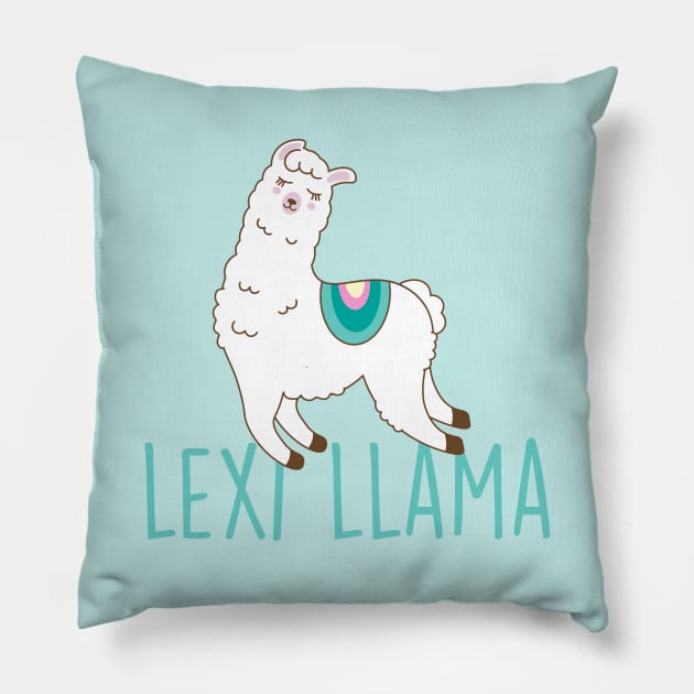 Lexi Hensler Lexi Llama Pillow by Happy Lime