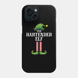 Bartender Elf Matching Family Group Christmas Party Phone Case