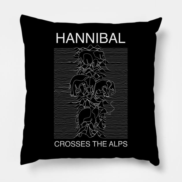Hannibal Crosses the Alps Pillow by Half-Arsed History